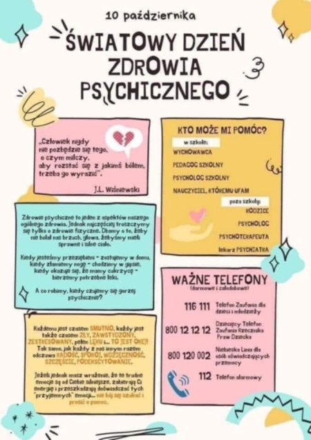 Światowy Dzień Zdrowia Psychicznego 