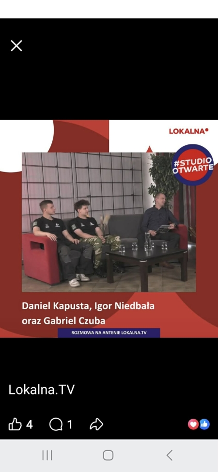 Wielki sukces uczniów CKZiU w lokalnej telewizji! 