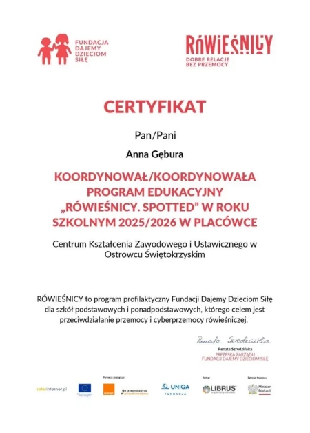 STOP PRZEMOCY RÓWIEŚNICZEJ! 